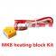 Food 3D Printer MK8 heating block Kit with thermistor Myriwell 3D Printer