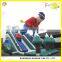 2015 hot sale PVC 0.55mm customized inflatable water slide with multiple lanes price in china