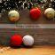 Christmas tree decorations silk thread baubles three colors ,Fabric Ball Christmas Ornaments