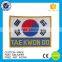 No minimum custom Italy embroidery rectangle flag patches