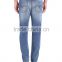 Men's super slim fit straight leg jeans/ super slim jeans for men/Men's classic five pocket stone wash jeans
