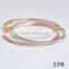 18k gold bangle saudi arabia jewelry stock jewelry brass bangle with three color plating