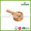Custom Bamboo Garlic Pot and Tool,wood Mortar Pestle