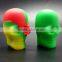 USA Canada FDA food grade 15ml matte finish non stick skull custom print silicone dab container