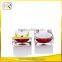 Latest design high quality square Acrylic lotion bottle cosmetic jar,cosmetic jar square shape 50g