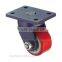 Top Plate Swivel Heavy Duty PU Industrial Caster Wheel For Trolley