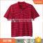 Men's uniform cotton custom striped polo shirt