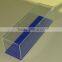 Custom rectangle clear acrylic box with blue lid made in China Guangzhou OEM acrylic factory