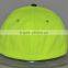 Guangzhou Hat Factory Professional Custom 100% Polyester Black/green Stitching Baseball Cap
