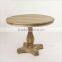 Royal reclaimed wood dining table set antique european style