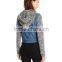 RECHEEL Custom Women's winter Denim Jacket With Hood