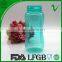 PCTG transparent cylinder empty drink plastic tritan material bottle with wide mouth