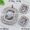 Fashion Round Shape Diamond Jewelry Set Steel Color Jewelry Set China Wholesale