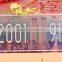 3D Aluminum plate car number license Aluminum/Tin board with back self adhesive