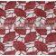 Newest design polyester/nylon leaves water soluble fabric lace in red
