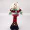 Plush Long Leg Santa Claus Stuffed Christmas Home Decoration Toy With Light Up Led Buttons