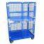 Type GRT-01 Steel and goods carrying trollley storage cage with swivel wheels