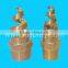 3/8" to 2" male brass HHSJ spiral nozzle with solid cone-shaped spray pattern