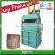 Electronic button control scrap cardboard baler