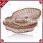Wholesale Food Basket Tray Handmade Eco-friendly PE Rattan Felt Basket
