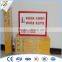 High quality marked PVC reflecting warning sign
