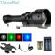 uf-t67 67mm convex lens night vision 850nm ir flashlight with gun mount clamp and remote switch