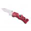A21-1118 Stainless Steel Curved Anodized Aluminium Folding Knife