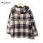 Happy New Year Wholesale Cheap Fleece Sports Plaids Man Coat