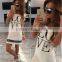 1PCS M-XL Women Love Letter Print O Neck Short Sleeve Zipper Long above Knee Straight Dress Summer Casual Dress Tops Blouse