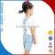 100% Denim Cotton Wholesale Kids Girls Overalls Belt Pants Fashion Clothes For Sale