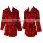 new design 100% polyester ladies winter nightwear merino wool bathrobe woolen