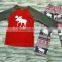 christmas unisex children clothing sets wholesale kids Christmas pajamas with moose printed