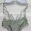 M861 Runwaylover2016 Ladies Sexy Paillette Sequins Split Bikini Swimwear