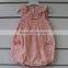 100% Cotton Embroider Woven Romper With Smart