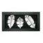 Hanging wood frame with woodcarving for interior decor of home decoration in shadow box