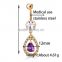 Gold Magnetic Navel Fashion Body Piercing Jewelry Fake Belly Button Ring