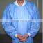 Disposable sterile SMMS reinforced ultrasonic surgical gown with knitted