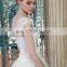 ED Bridal Cap Sleeve Beaded Lace Appliqued A-line Patterns Long Wedding Dress 2017