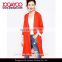 China factory fashion casual clothing red double breasted button coat woman jacket winter