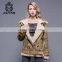 Double Face Lamb Shearing Fur Leather Jacket Winter Warm Women Fur Coat