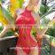 2017 Sweet Sex Photo Handmade Crochet Women Summer Bikini , One Piece Bikini,Sexy Girls Swimsuit