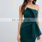 2018 New Design Bandeau Fold Bow Front Scuba Maxi Women Prom Dress