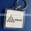 square clear acrylic keychain with paper photo