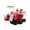 Farm wheat combine harvester cutting machines