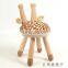 marine out door Little Deer Stool Child Solid Wood Chair Learning Stool Solid Wood Chair