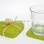 8pcs set super quality cork back coaster round printing drink coasters felt mat nepal