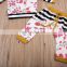 New Girls Boutique Set New Style Stripe Baby Girl Cotton Clothing Sets 2019