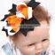 Halloween baby girl headband Infant hair bat Tie bows newborn tiara headwrap Gift Toddlers clips hairpins cloth Headwear