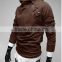 New design made in china plus size men's sweater with hood jumper tops outwear