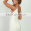 2015 Sey New Fashion Sleeveless V-neck Backless irregular red Bandage Dress Celebrity Bodycon Evening Party Prom Women Dress